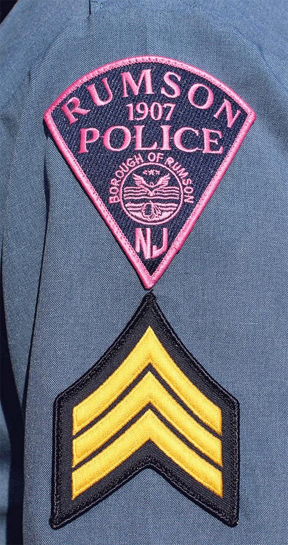 Rumson Police Pink Sleeve Patch